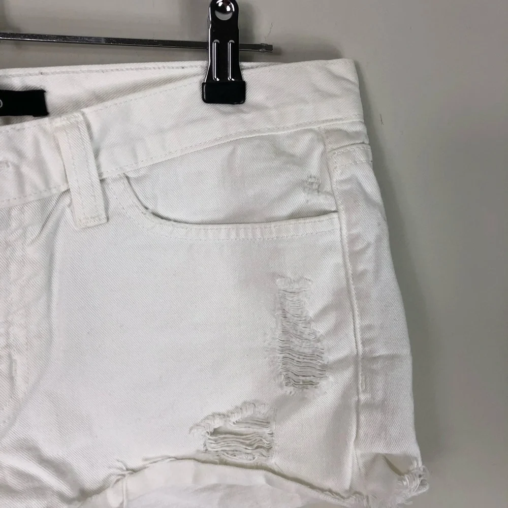 J Brand Vixen White Cut Off Denim Shorts 239